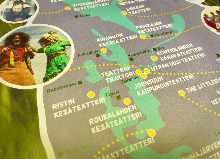 Pohjois-Karjalan kesäteatterit kartalla