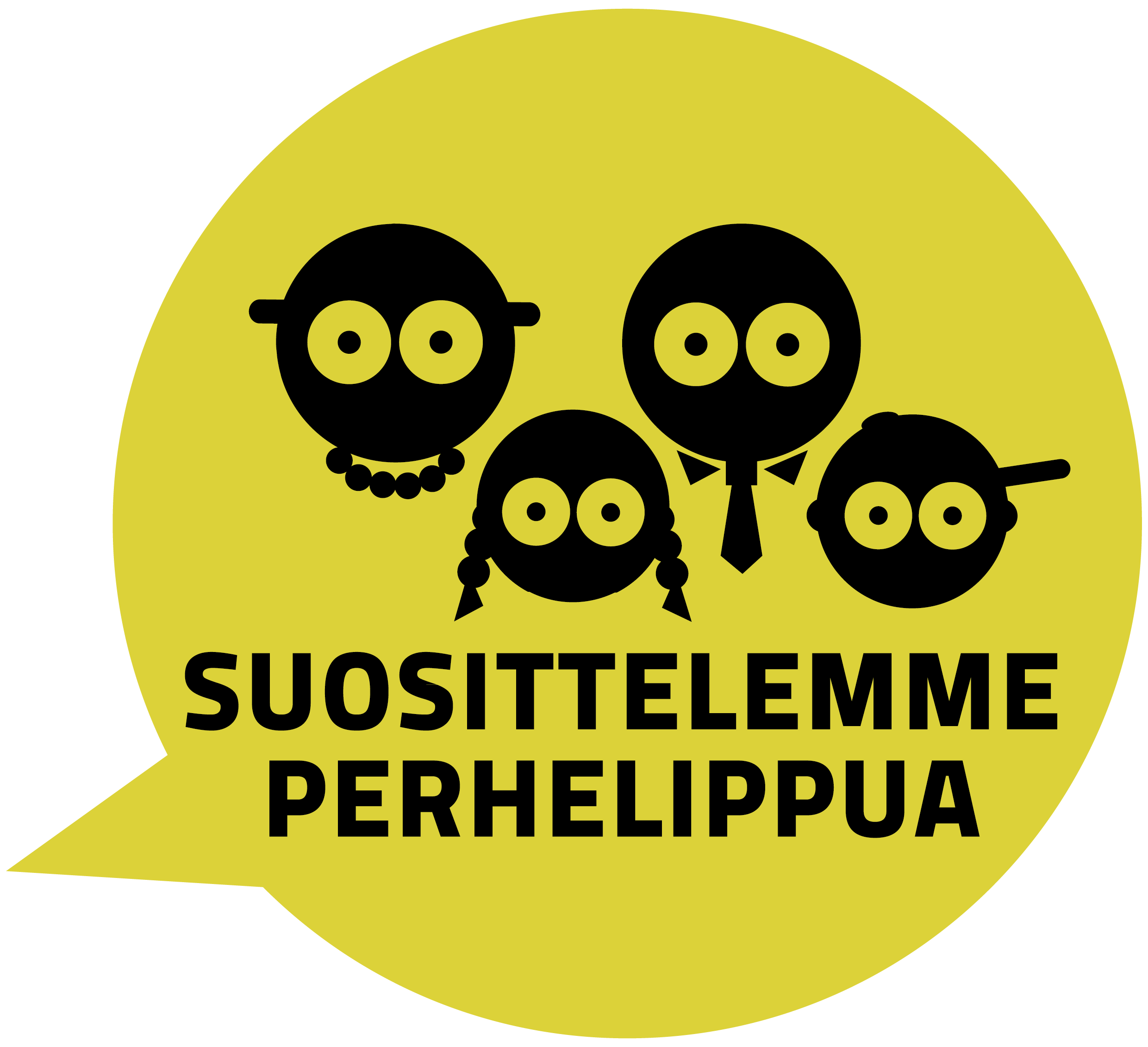 Suosittelemme perhelippua -symboli